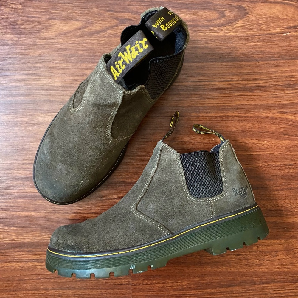 Dr. Marten’s “Hardie” Boots in Brown Suede